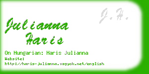 julianna haris business card